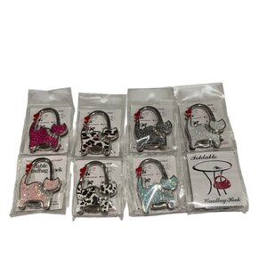 Glitter Cat Foldable Handbag Hook – Purse Table Hanger